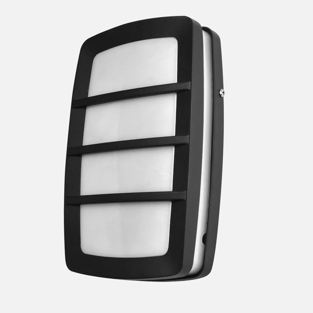 148961009 - Aplique Exterior Aluminio Capella 1xe27 Negro Ip44 8,5x30x18,5 Cm
