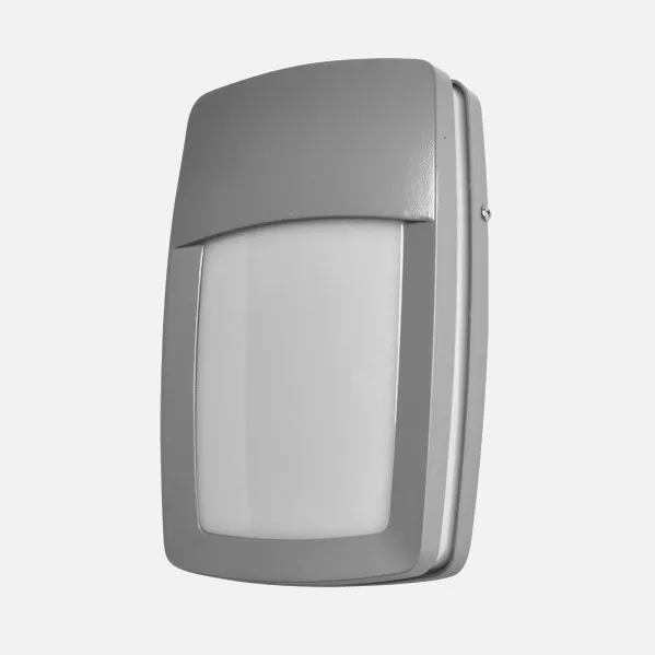Aplique Exterior Aluminio Altair 1xe27 Gris Ip44 8,5x30,5x18,5 Cm