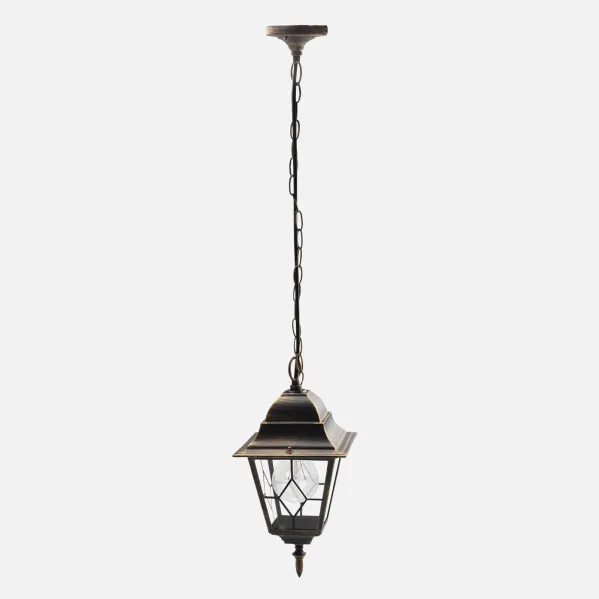 Pendant light Outdoor Aluminium Bootes 1xe27 Neg/gold  Regx18,5x18,5 Cm  Ip44