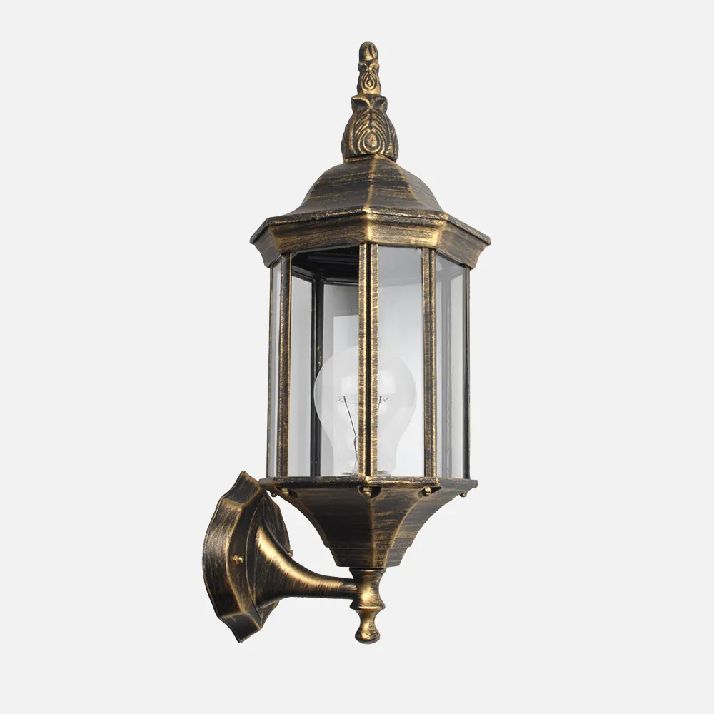 149461116 - Aluminium Aluminium Pollux 1xe27 Black/gold   50x18x20 Cm Ip44