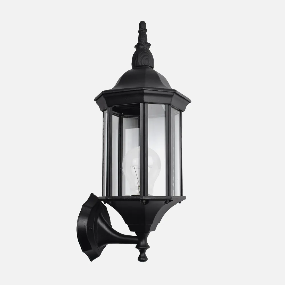 149461109 - Aplique Exterior Aluminio Pollux 1xe27 Negro Ip44   50x18x20 Cm Ip44