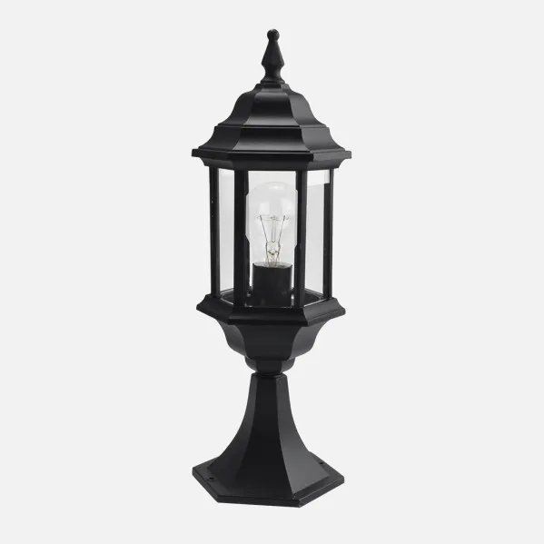 Aluminium Aluminium Pollux 1xe27 Black  48,5x17x17 Cm  Ip44
