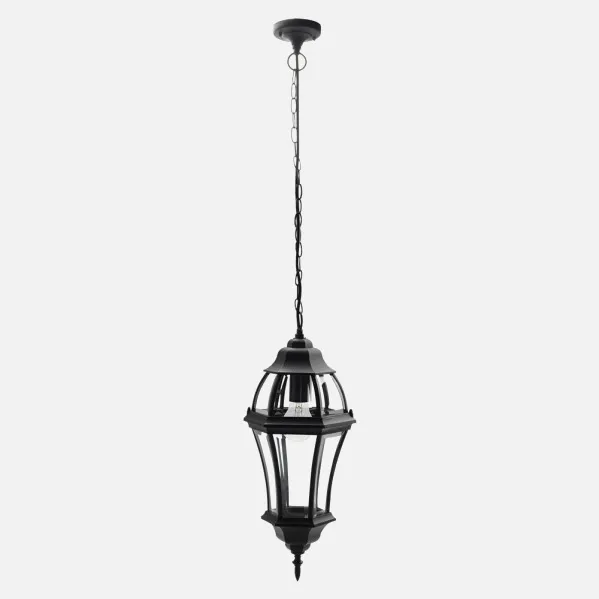 Pendant light Outdoor Aluminium Becrux 1xe27 Black Ip44 Regx24x24 Cm