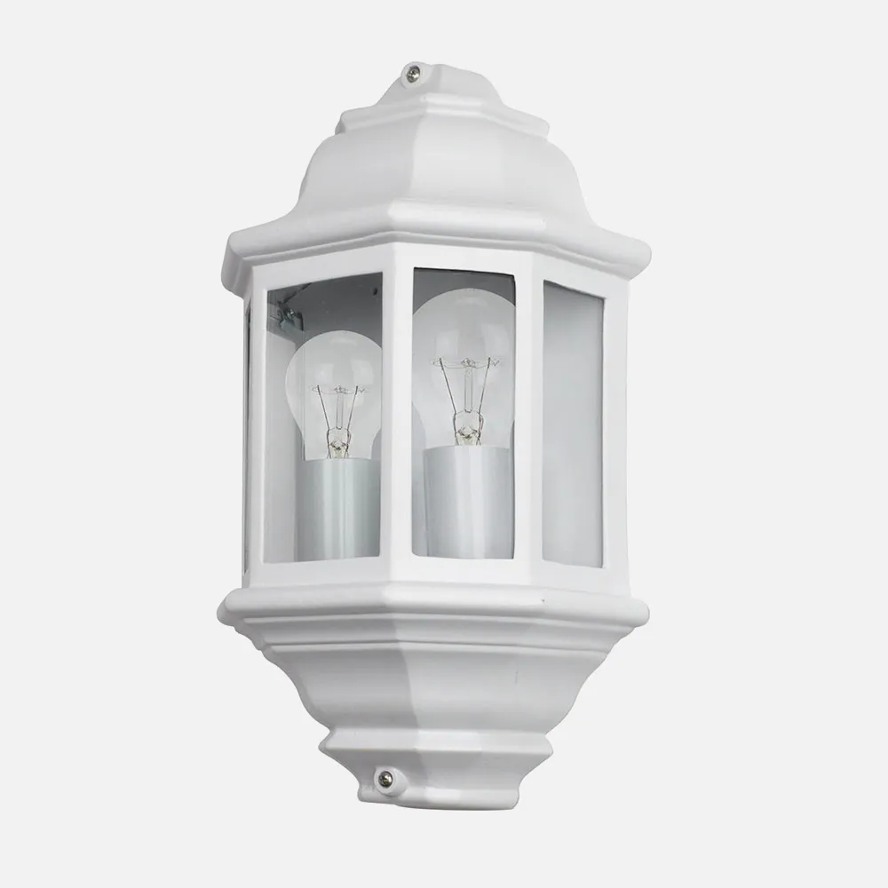 149962001 - Aplique Exterior Aluminio Shaula 2xe27 Blanco Ip44 38,5x22x12,5 Cm