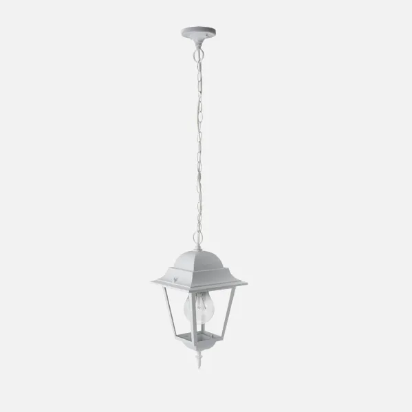 Pendant light Outdoor Aluminium Spica 1xe27 White Ip44  Regx21,5x21,5 Cm