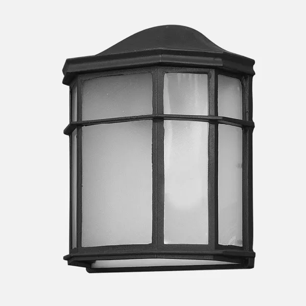 Outdoor Wall Light Aluminium Bellatrix 1xe27 Black  25x11x19,5 Cm Ip44