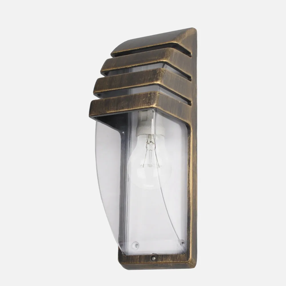 150161016 - Aplique Exterior Elnath 1xe27 Neg/oro  35x12x12 Cm Ip44