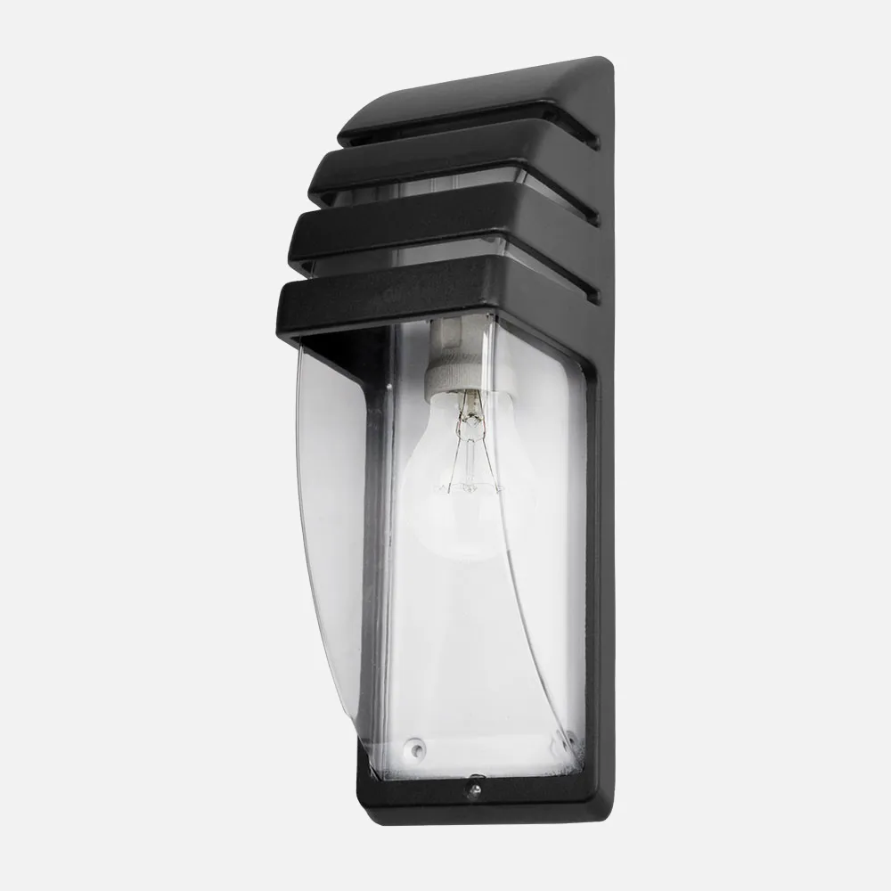 150161009 - Aplique Exterior Elnath 1xe27 Negro Ip44  35x12x12 Cm