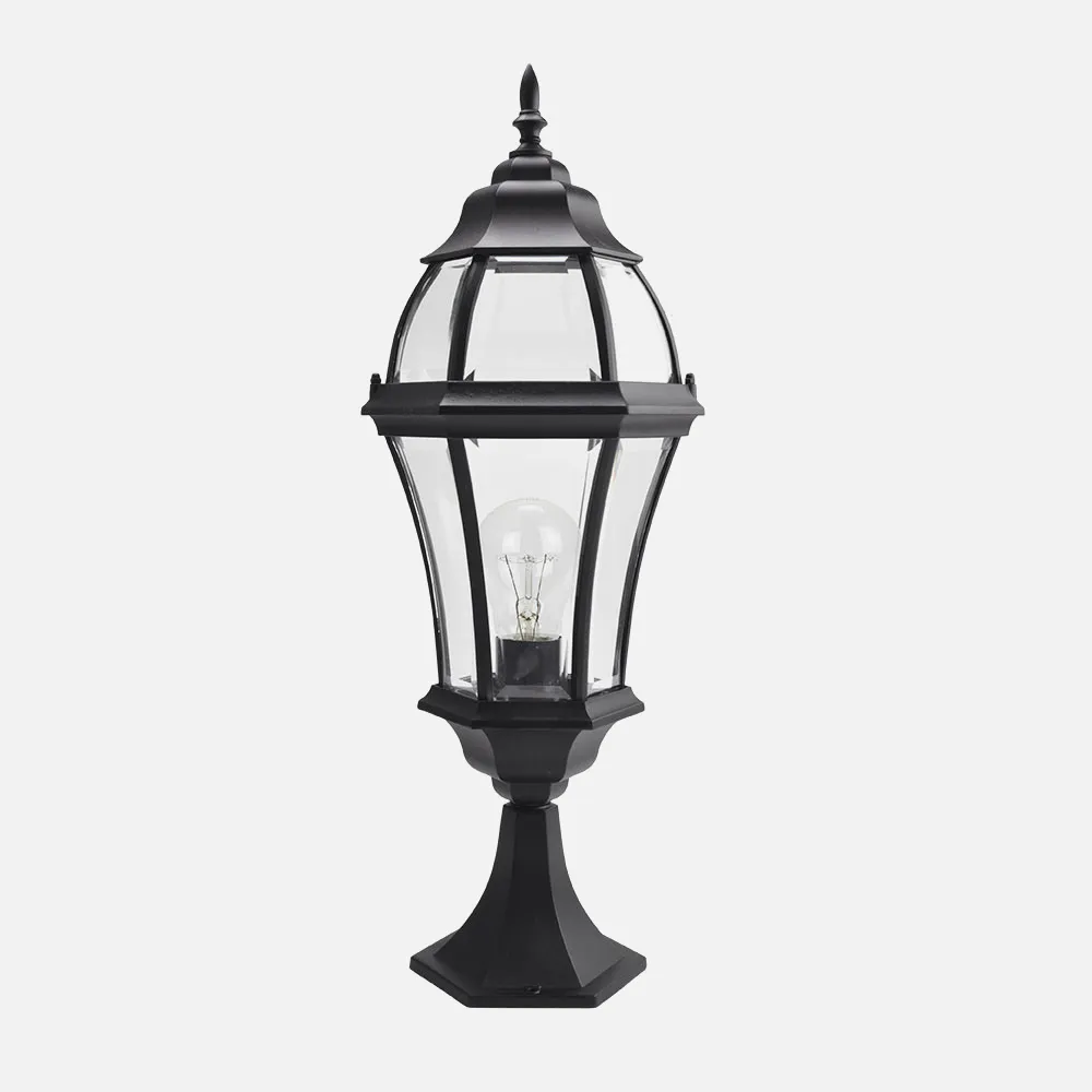 149671009 - Sobremuro Exterior Aluminio Becrux 1xe27 Negro   64,5x21x21 Cm  Ip44