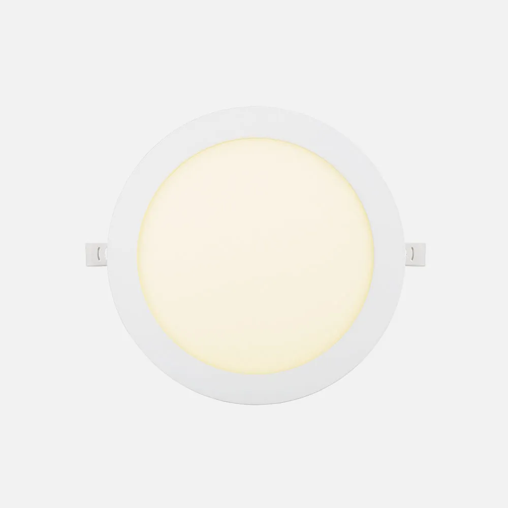 146871801 - Downlight Obsidiana 18w 3000k Blanco Redondo 1530lm  2,5x22,5x22,5 Cm Corte 20,5 Cm