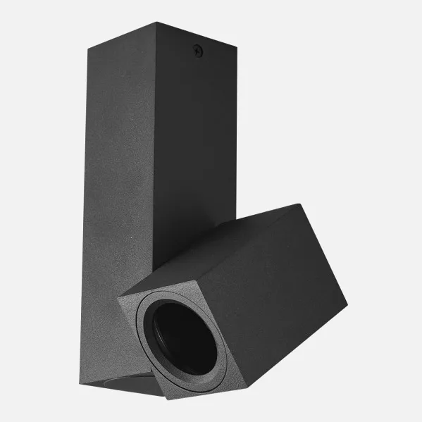 Spotlight Nerja 1xgu10 Black 20x12,4x6 Cm Adjustable 360º