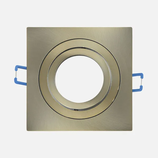 Recessed Orient.cenote 1xgu10 Square Leather 2x9,2x9,2 Cm 8 Cut. C / suporte da lâmpada