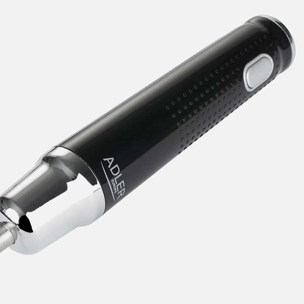 Batidora Mano 3500w Cuchillas Acero Inox. 1 Veloc. Negra Punta De Acero Inox. Motor Silenc