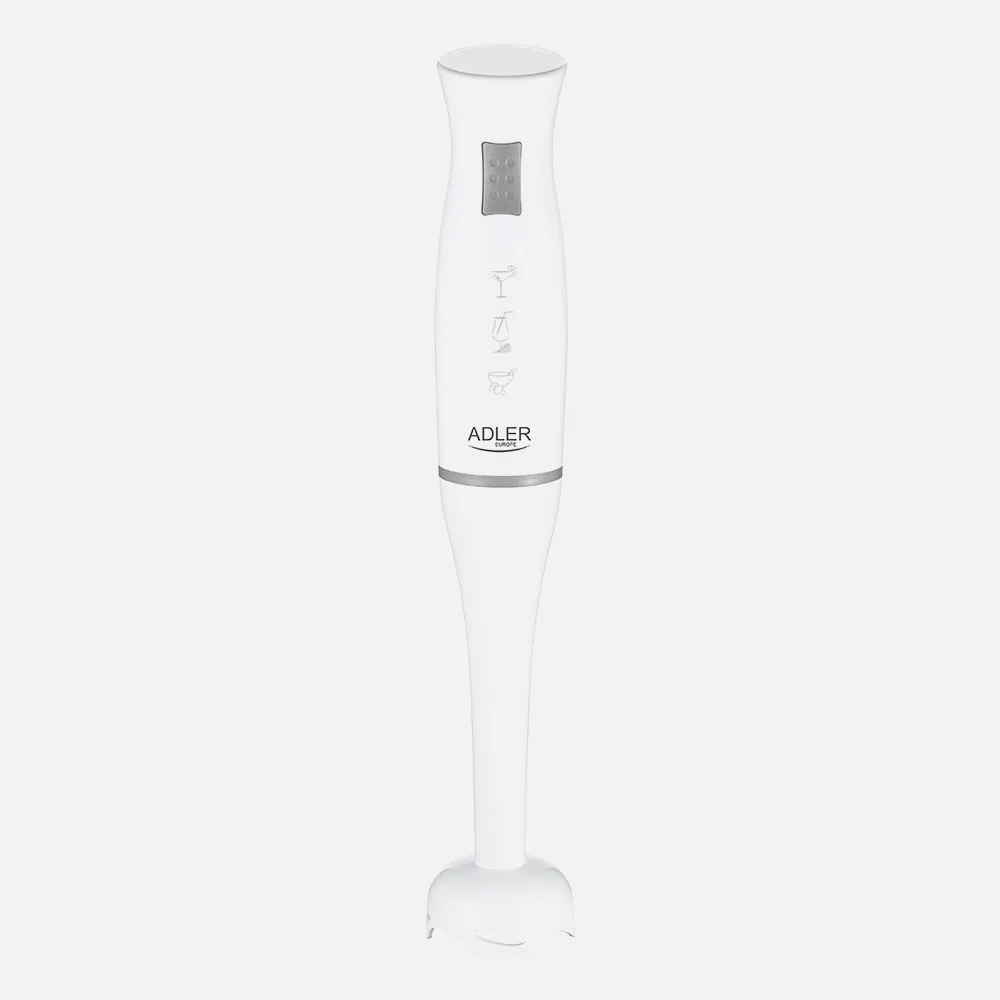 Batidora Mano 300w Cuchillas Acero Inox. Cable 1m Tapa Removible 1 Veloc. Facil Limpieza