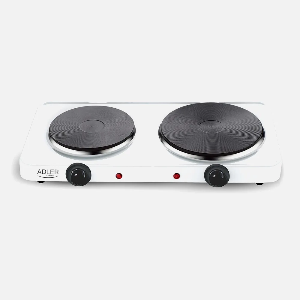 Cocina Electrica 2500w 2 Quemadores Placas 155mm Y 185mm Control De Temperatura
