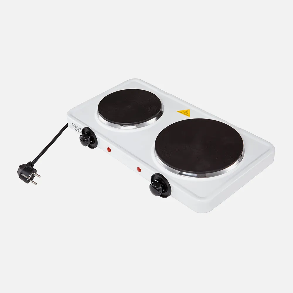 Cocina Electrica 2500w 2 Quemadores Placas 155mm Y 185mm Control De Temperatura