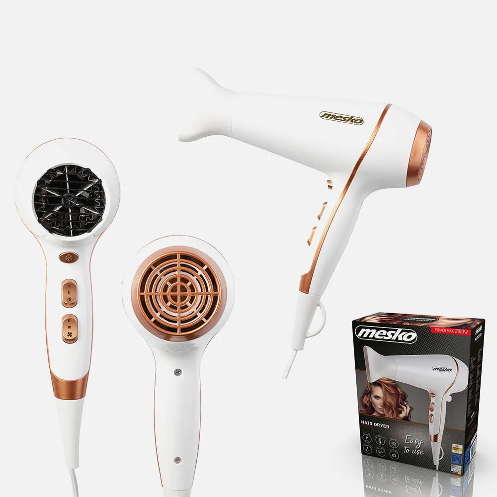 Secador 2100w 2 Niv. Fuerza 3 Niv. Temp. Aire Frio Concentrador Asa Para Colgar