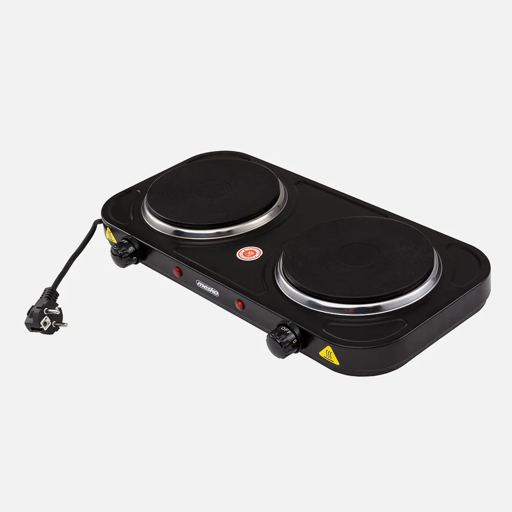 Cocina Electrica 2000w 2 Quemadores Placas 150mm Control De Temperatura