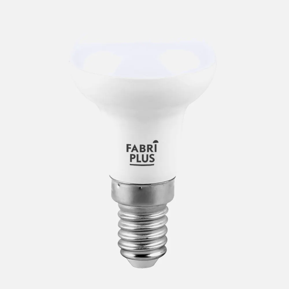 Bombilla Reflectora R50 8w 6000k Fabriplus E14 720lm   8,7x5x5 Cm