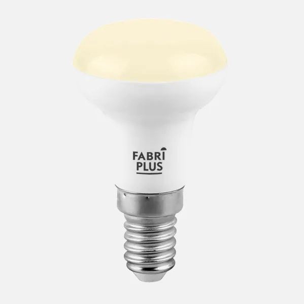 Bombilla Reflectora R50 8w 3000k Fabriplus E14 720lm   8,7x5x5 Cm