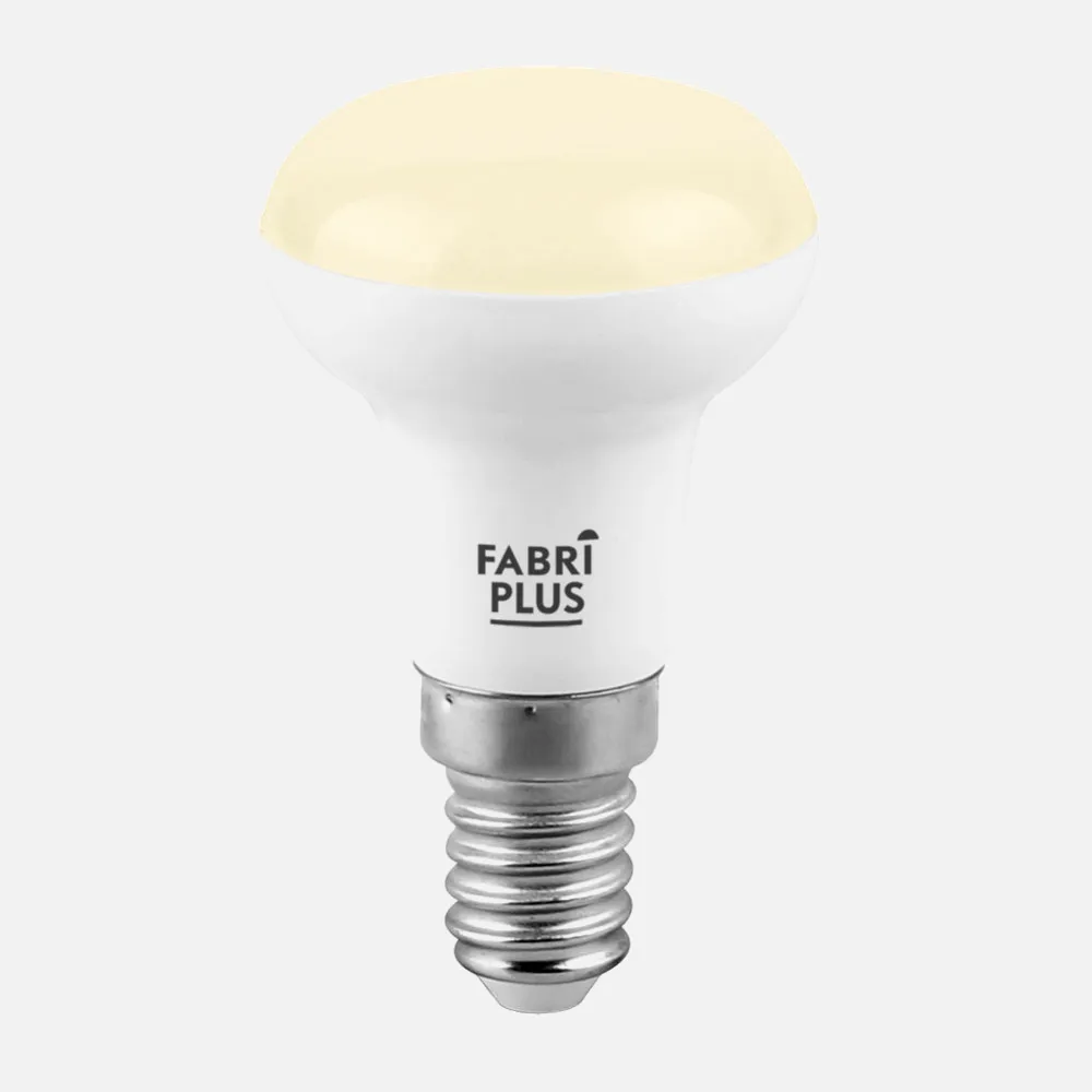 148092081 - Bombilla Reflectora R50 8w 3000k Fabriplus E14 720lm   8,7x5x5 Cm