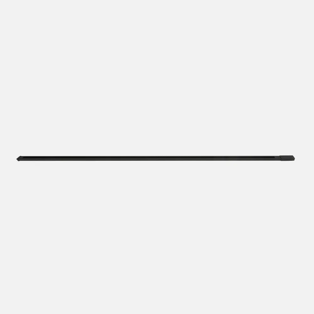 Carril Para Foco Pindal Negro 2m  2 Hilos 2x200x3,5 Cm