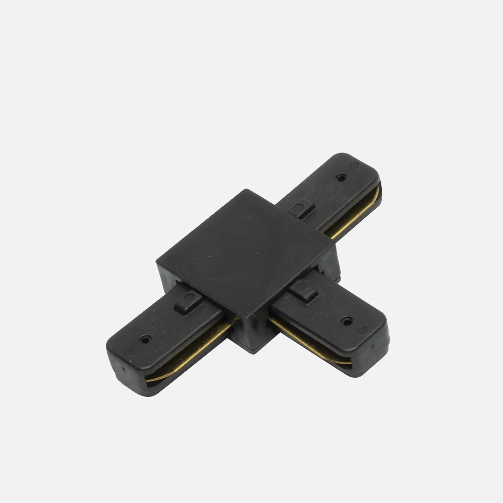 1443CONECT-T-NE - Connector In T Pindal Black 2 Threads 1,5x6,5x9,5 Cm