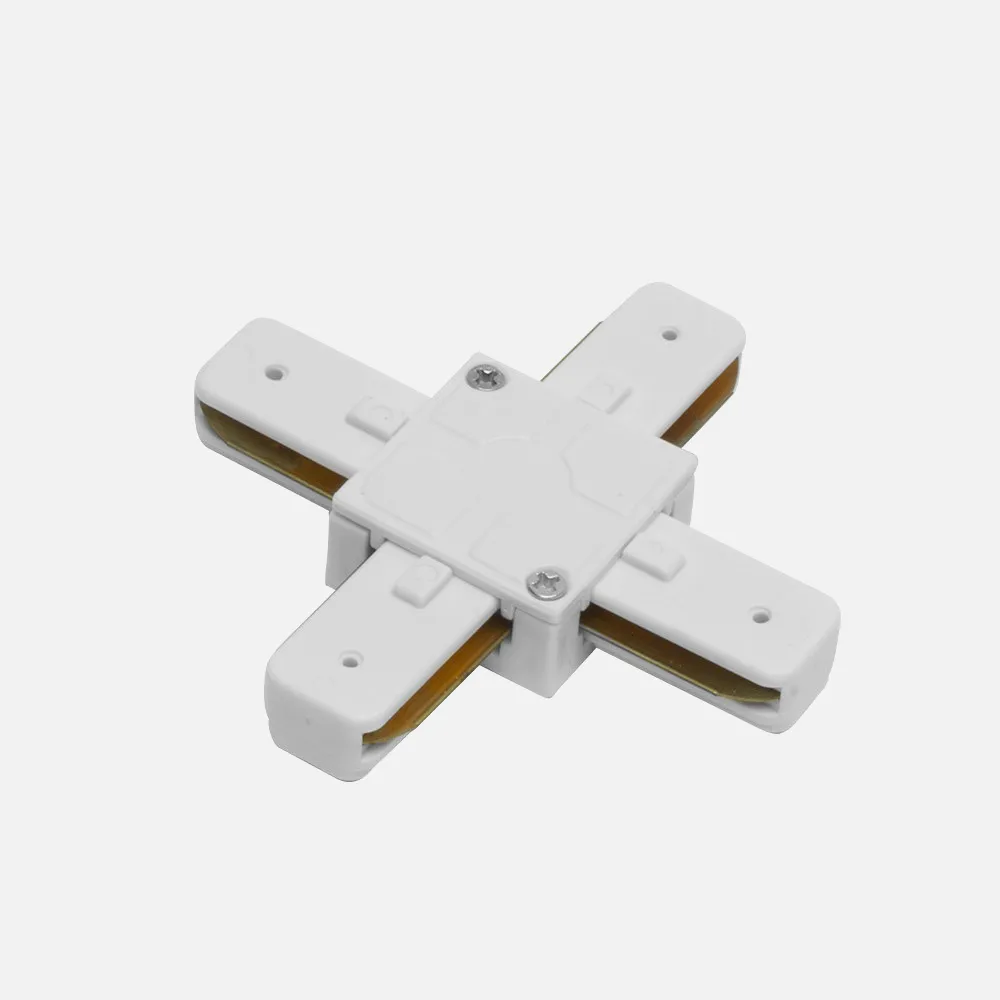 1443CONECT-X-BL - Pindal Branco X Conector 2 Cabos 1,5x9,5x9,5 Cm