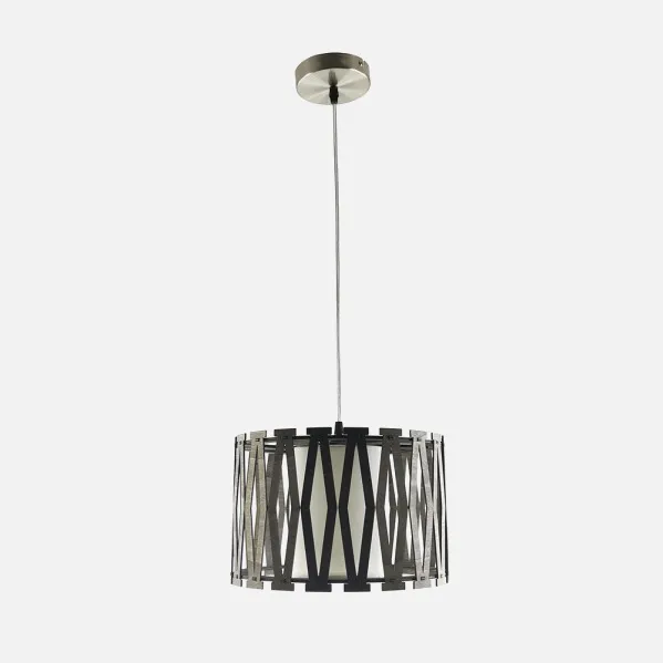Colgante Cipres 1xe27 Madera Cafe Regx30x30 Cm
