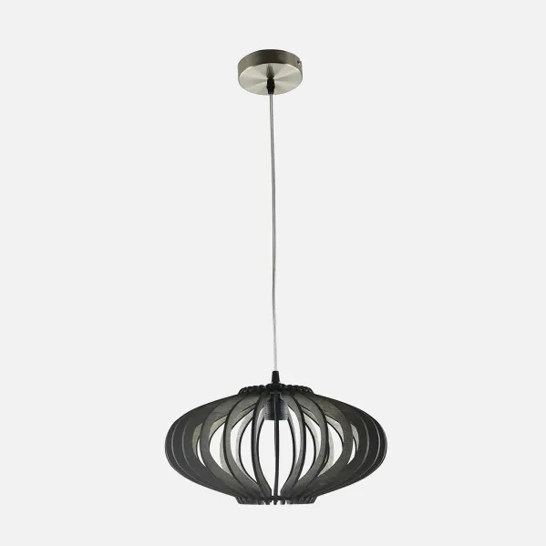 Colgante Sapelli 1xe27 Madera Cafe Regx35x35 Cm