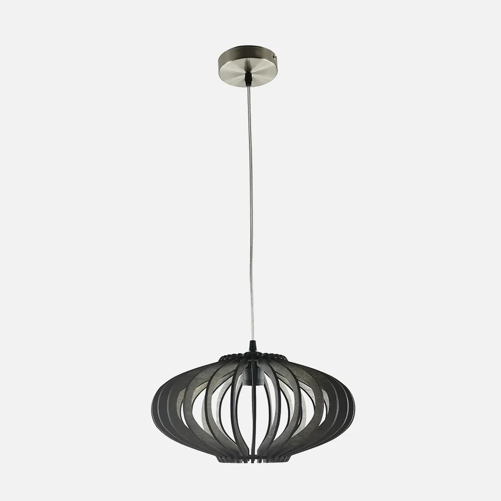 Colgante Sapelli 1xe27 Madera Cafe Regx35x35 Cm