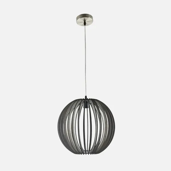 Pendant light Bubinga Ball 1xe27 Wood Coffee Regx35x35 Cm