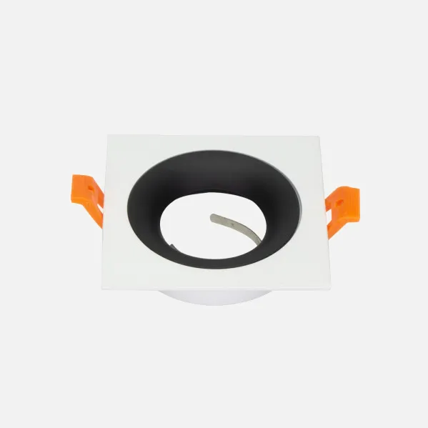 Recessed downlight Anou 1xgu10 Square White/black 2x9,2x9,2 Cm 8 Of Cut-out.c/lamp holder