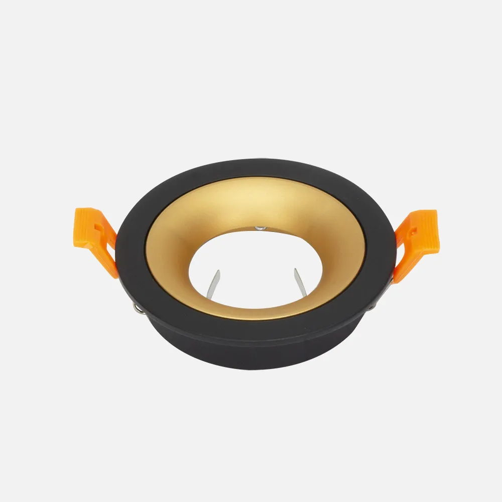 14448RE16 - Recessed downlight Anou 1xgu10 Round Black/gold 2x9,2x9,2 Cm 8 Of Cut-out.C/lamp holder