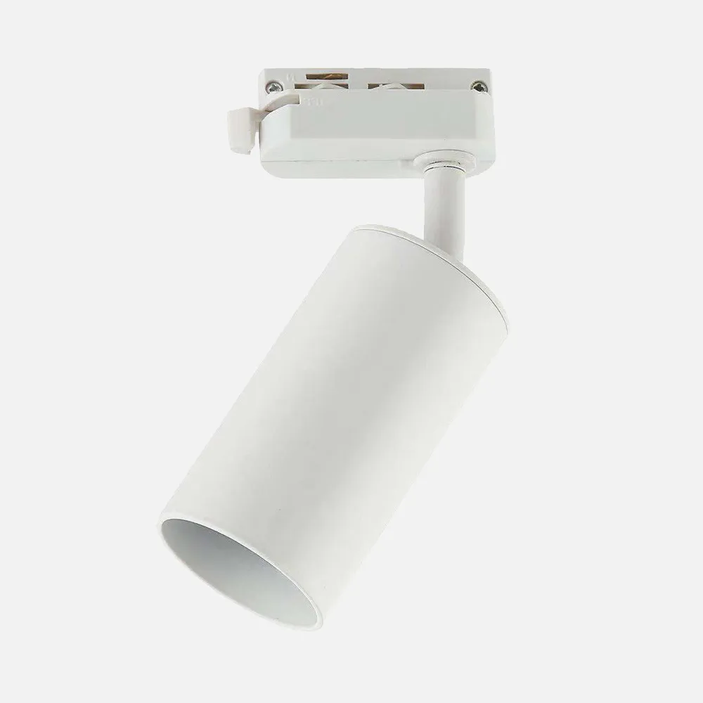 Foco Carril Voronia 1xgu10 Blanco 18,4x7,4x6 Cm Orientable 360º