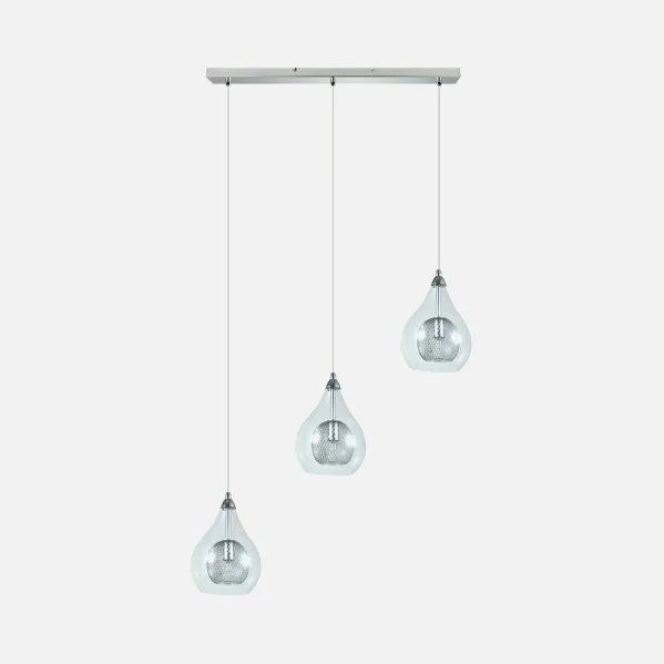 Pendant light Lhasa 3xg9 Chrome Regx65x65 Cm