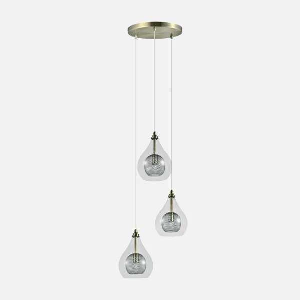 Lamp  Lhasa 3xg9 Leather Regx30x30 Cm