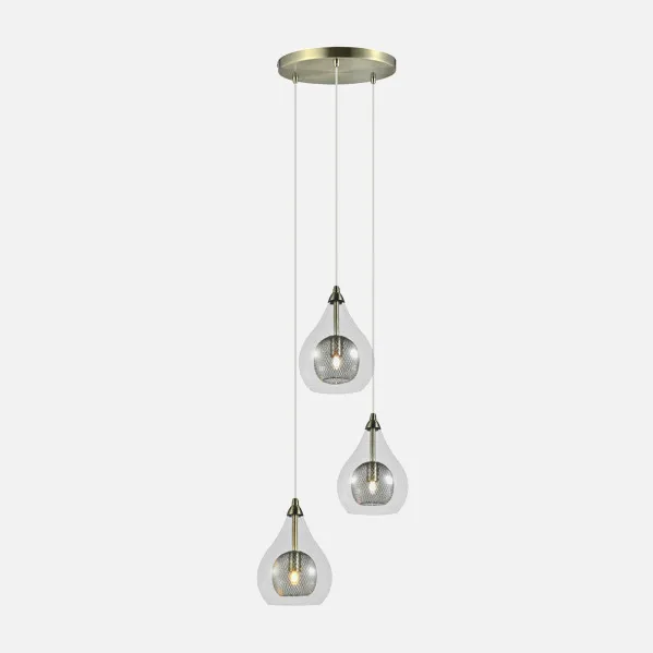 Lamp  Lhasa 3xg9 Leather Regx30x30 Cm