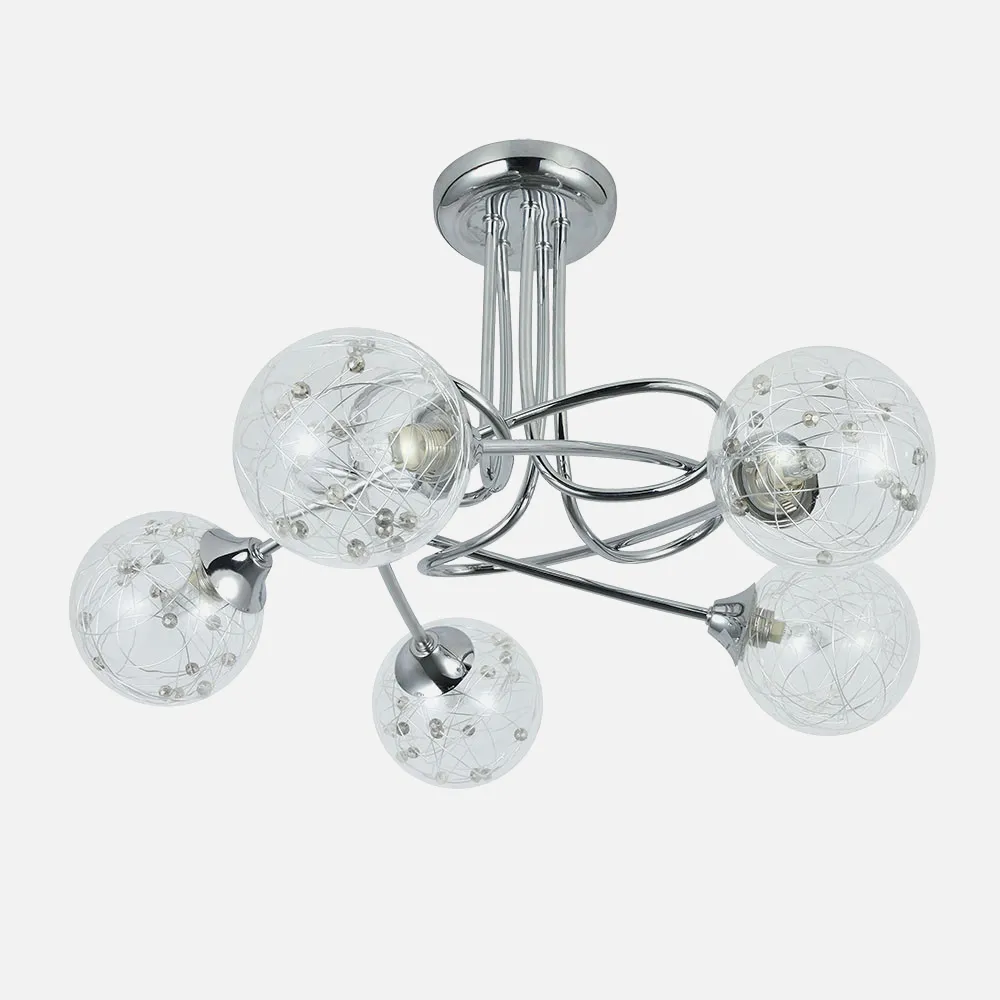 154155020 - Lamp Rio de Janeiro 5xg9 Chrome 29x42x42 Cm