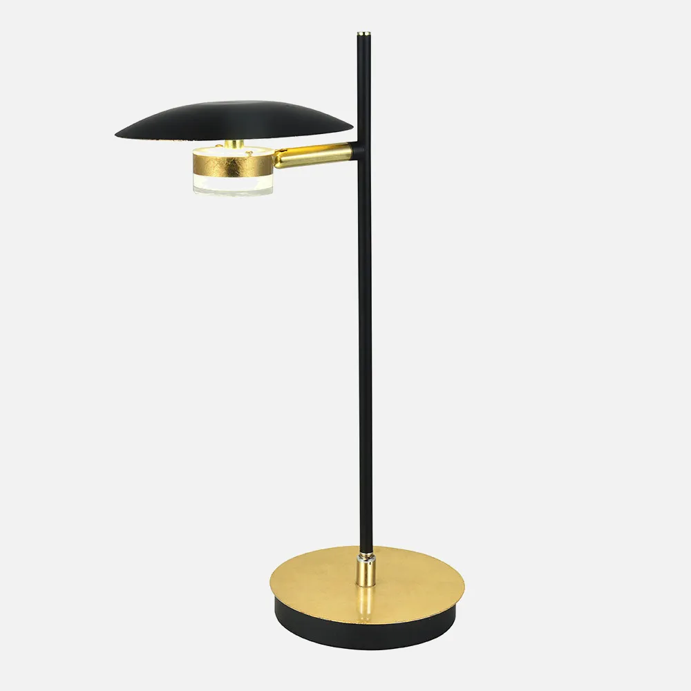 Sobremesa Ciudad Del Cabo 1l 6w 4000k  Negro/oro  42x23x15 Cm 540 Lm Dirigible Y Orientable