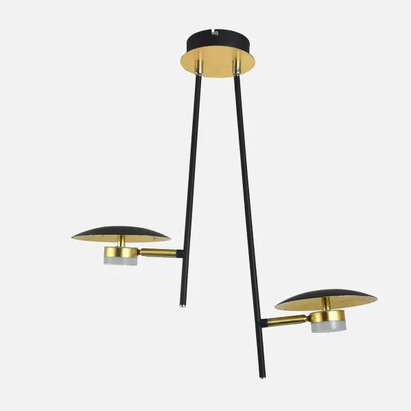 Pendant light City Of the Cape 2l 12w 4000k Black/gold 52x49x15 Cm 1080 Lm Airship And Adjustable
