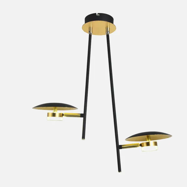 Pendant light City Of the Cape 2l 12w 4000k Black/gold 52x49x15 Cm 1080 Lm Airship And Adjustable