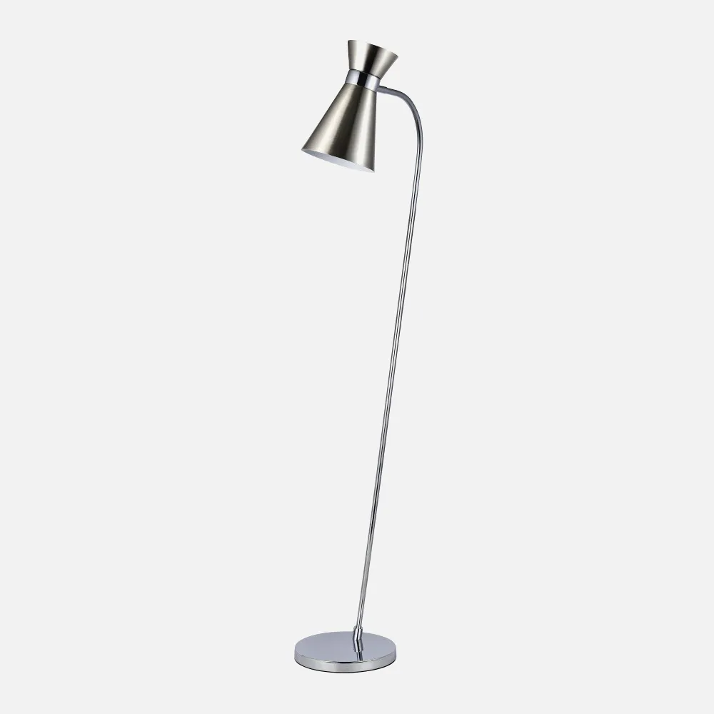 154341003 - Foot Living room Petra 1xe27 Nickel/chrome 139x39x25 Cm Adjustable