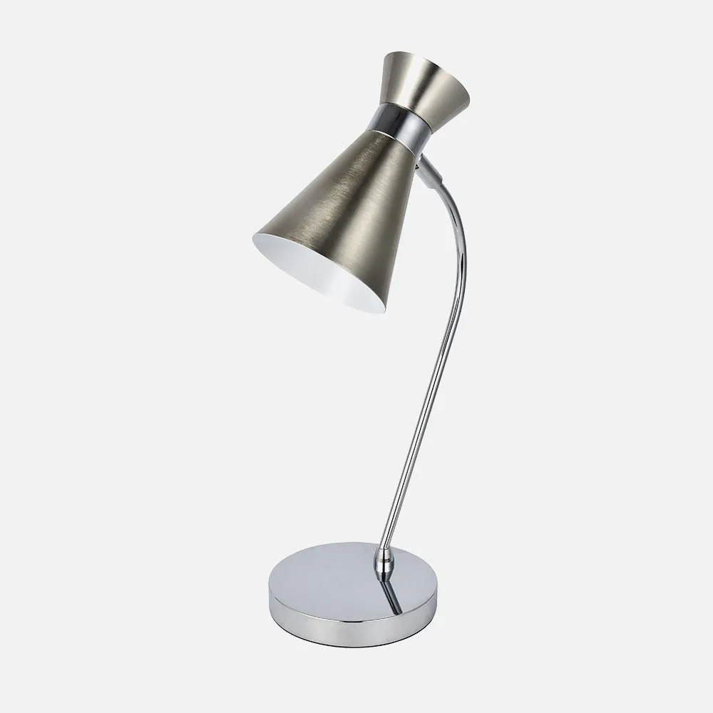 154371003 - Table lamp Petra 1xe14 Nickel/chrome 48x24x15 Cm Adjustable