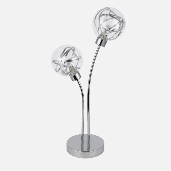 Table lamp Varanasi 2xg9 Chrome 46x27x13 Cm