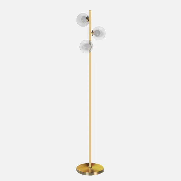 Pie De Salon Jerusalen 3xg9 Bronce 160x31x25 Cm