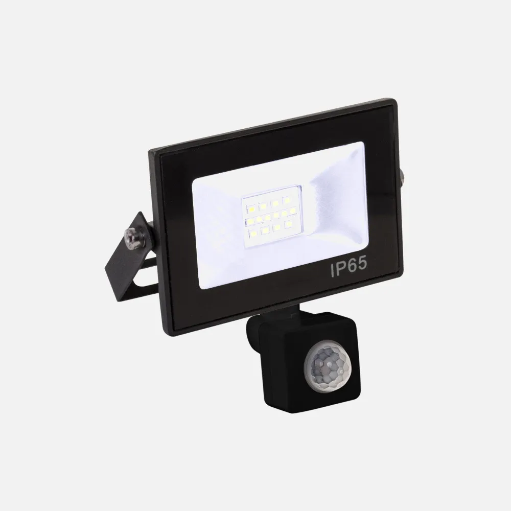 Proyector Kolyma 10w Led C/sensor 6500k Negro