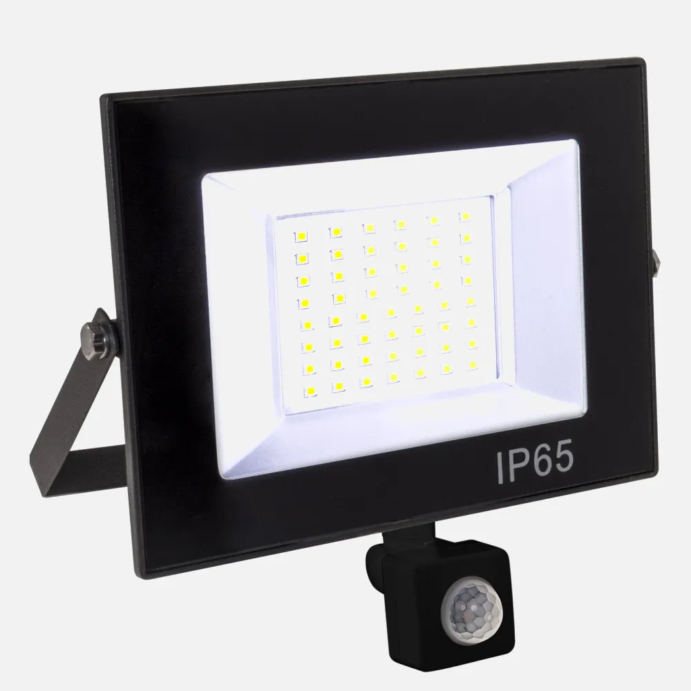 Proyector Kolyma 50w Led C/sensor 6500k Negro