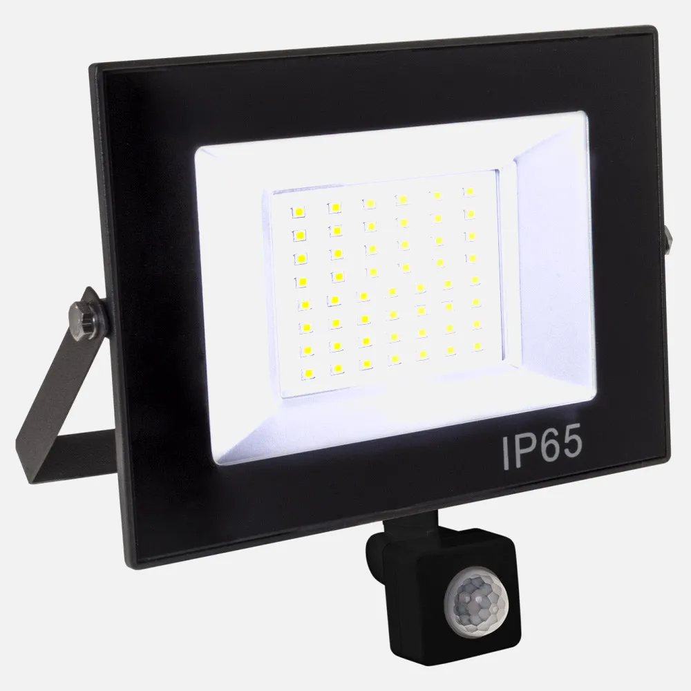 Proyector Kolyma 100w Led C/sensor 6500k Negro