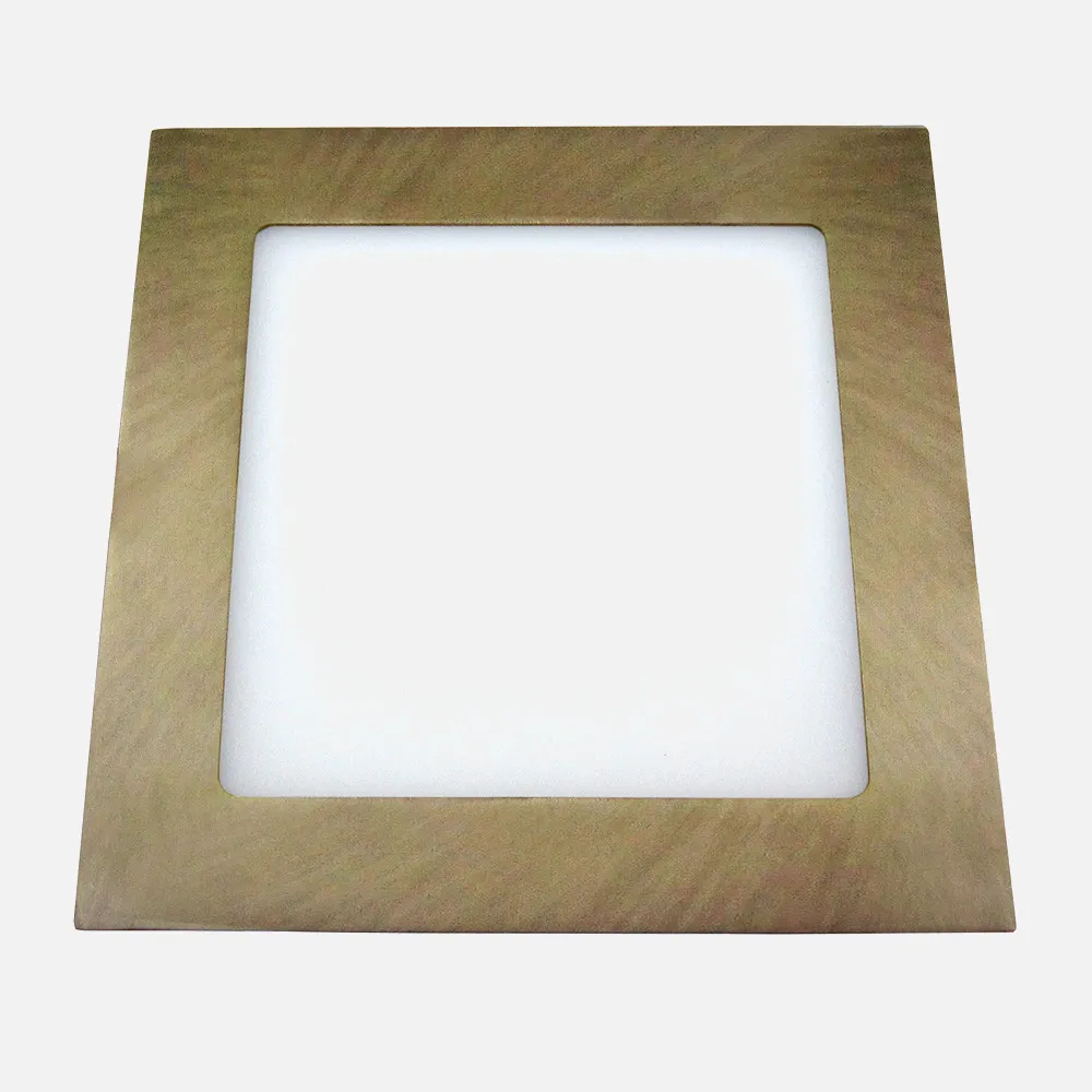Downlight 18w 4000k Cuad. Anubis 1600lm Cuero 2x22,5x22,5 Cm Corte 20,5x20,5 Cm